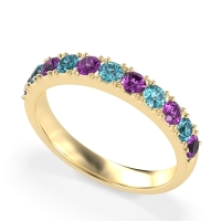 Half Eternity Classic Prong Set Udara Band