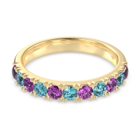 Half Eternity Classic Prong Set Udara Band