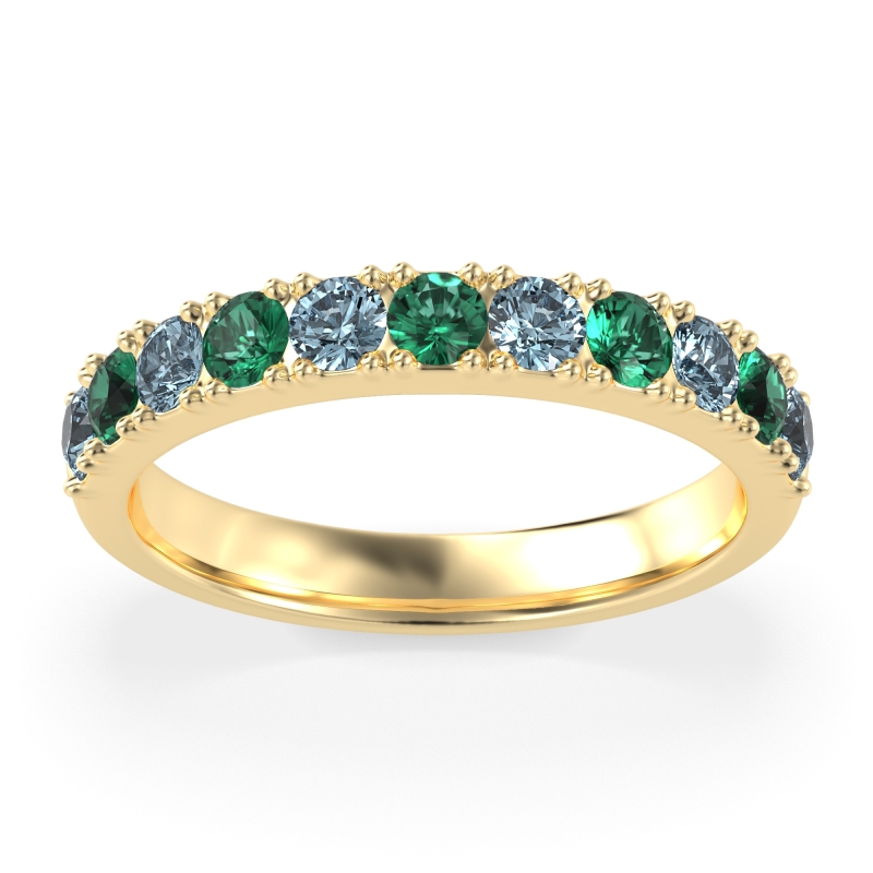 Half Eternity Classic Prong Set Udara Band