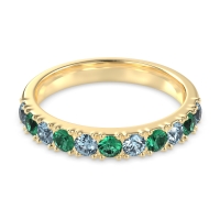 Half Eternity Classic Prong Set Udara Band