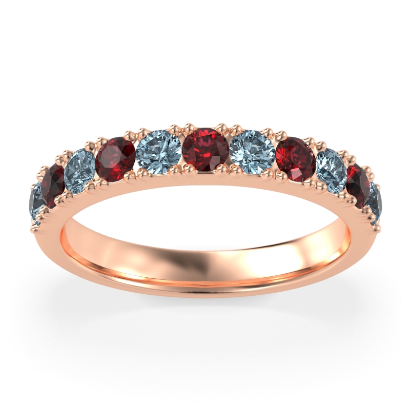 Half Eternity Classic Prong Set Udara Band