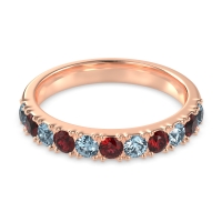 Half Eternity Classic Prong Set Udara Band