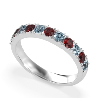 Half Eternity Classic Prong Set Udara Band