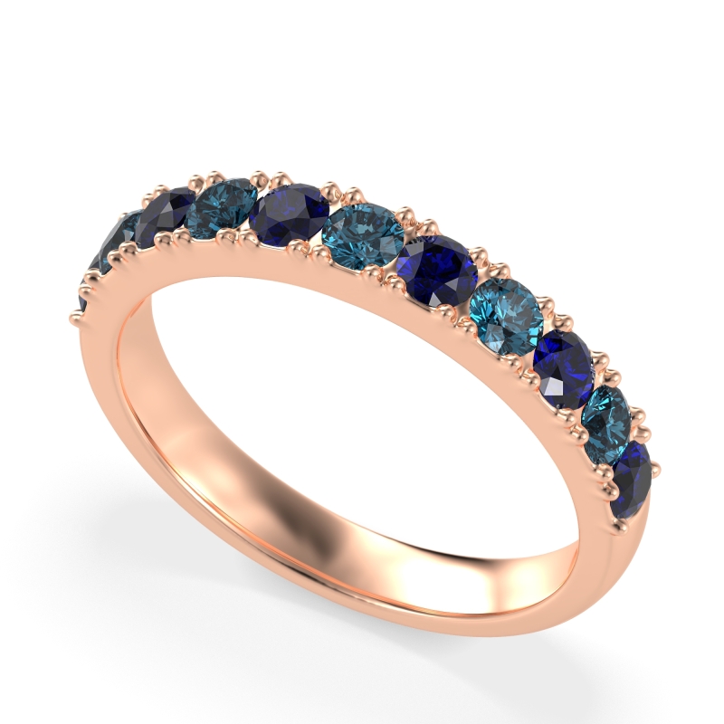 Half Eternity Classic Prong Set Udara Band