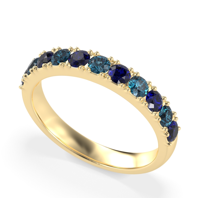 Half Eternity Classic Prong Set Udara Band