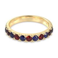 Half Eternity Classic Prong Set Udara Band