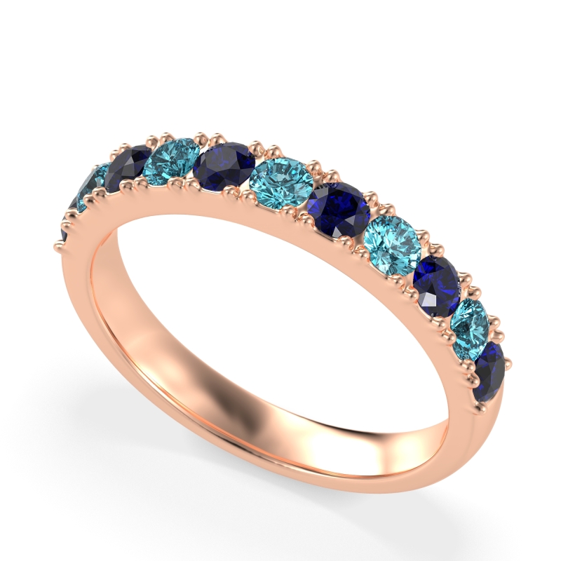 Half Eternity Classic Prong Set Udara Band