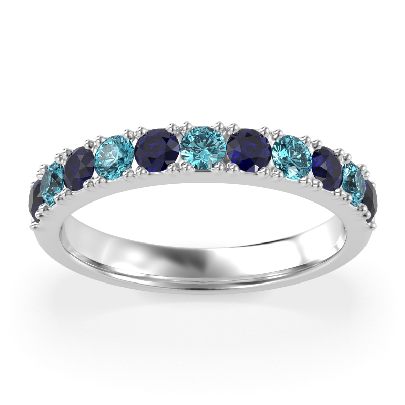 Half Eternity Classic Prong Set Udara Band