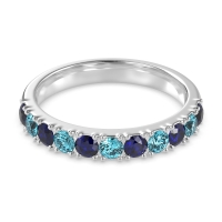 Half Eternity Classic Prong Set Udara Band