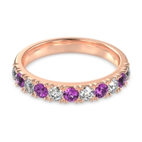 Half Eternity Classic Prong Set Udara Band