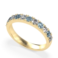 Half Eternity Classic Prong Set Udara Band