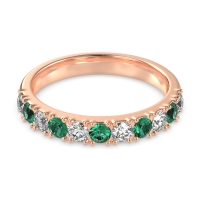 Half Eternity Classic Prong Set Udara Band