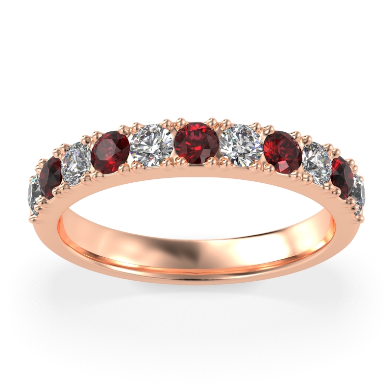 Half Eternity Classic Prong Set Udara Band