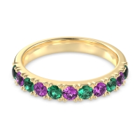 Half Eternity Classic Prong Set Udara Band