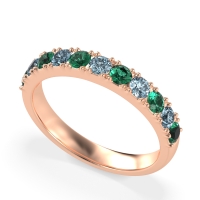 Half Eternity Classic Prong Set Udara Band