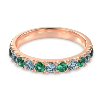Half Eternity Classic Prong Set Udara Band