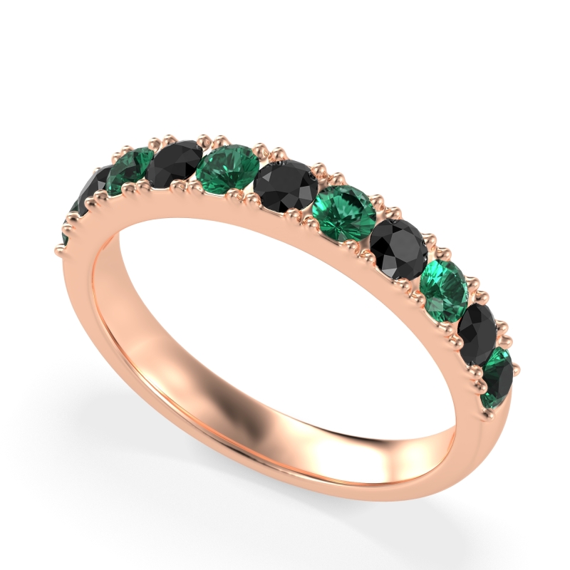 Half Eternity Classic Prong Set Udara Band