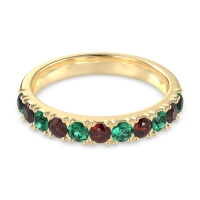 Half Eternity Classic Prong Set Udara Band