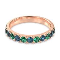 Half Eternity Classic Prong Set Udara Band