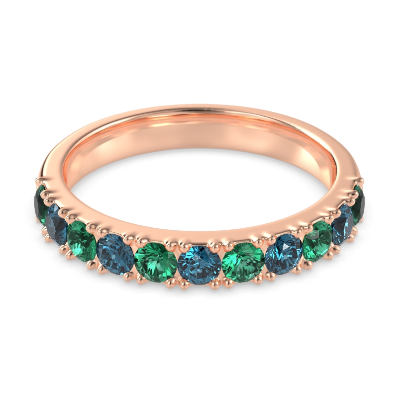 Half Eternity Classic Prong Set Udara Band