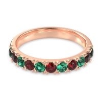 Half Eternity Classic Prong Set Udara Band