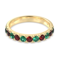 Half Eternity Classic Prong Set Udara Band