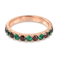 Half Eternity Classic Prong Set Udara Band