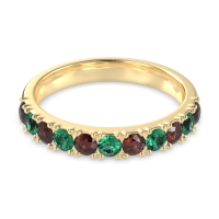 Half Eternity Classic Prong Set Udara Band