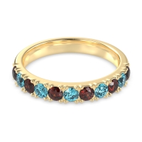 Half Eternity Classic Prong Set Udara Band
