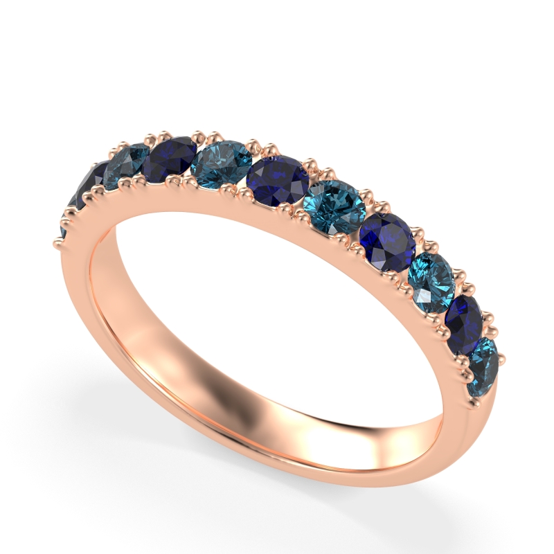 Half Eternity Classic Prong Set Udara Band