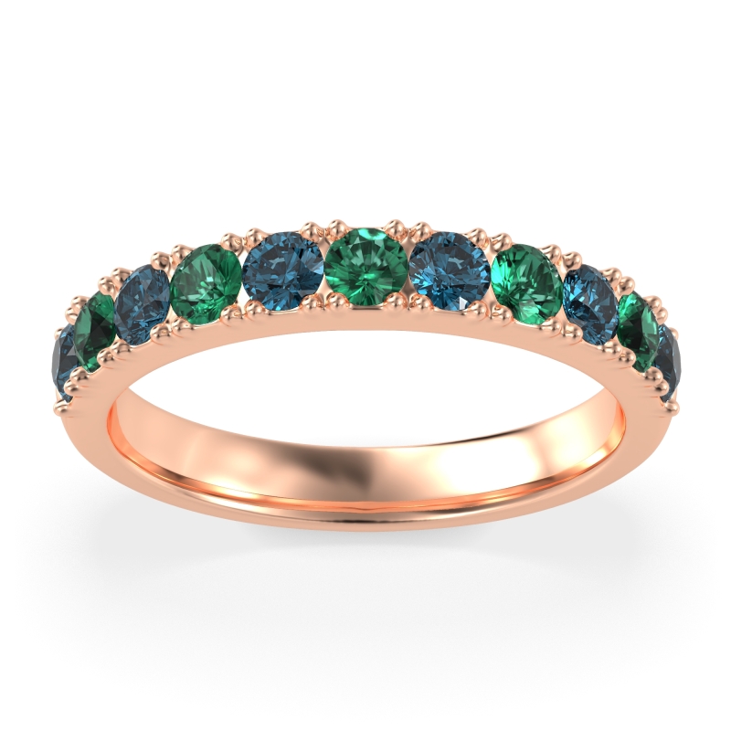 Half Eternity Classic Prong Set Udara Band