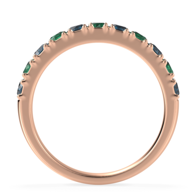 Half Eternity Classic Prong Set Udara Band