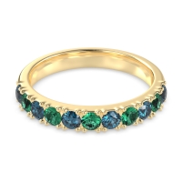 Half Eternity Classic Prong Set Udara Band