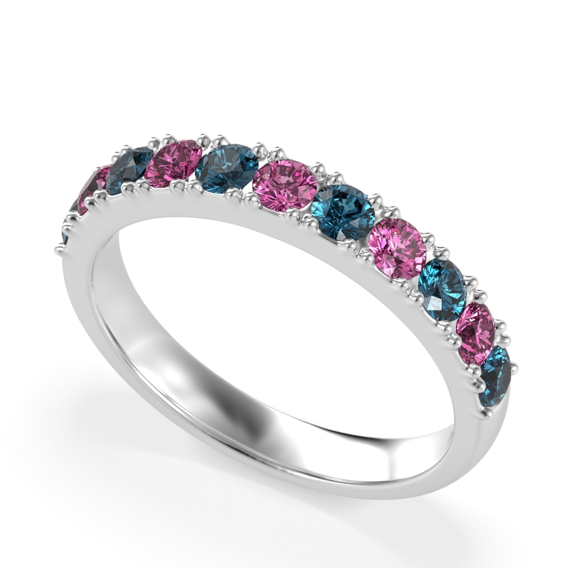 Half Eternity Classic Prong Set Udara Band