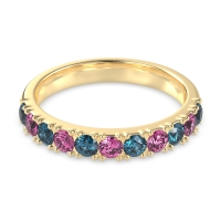 Half Eternity Classic Prong Set Udara Band