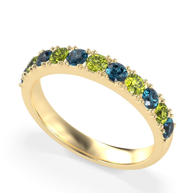 Half Eternity Classic Prong Set Udara Band