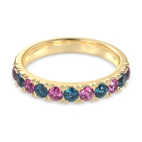 Half Eternity Classic Prong Set Udara Band