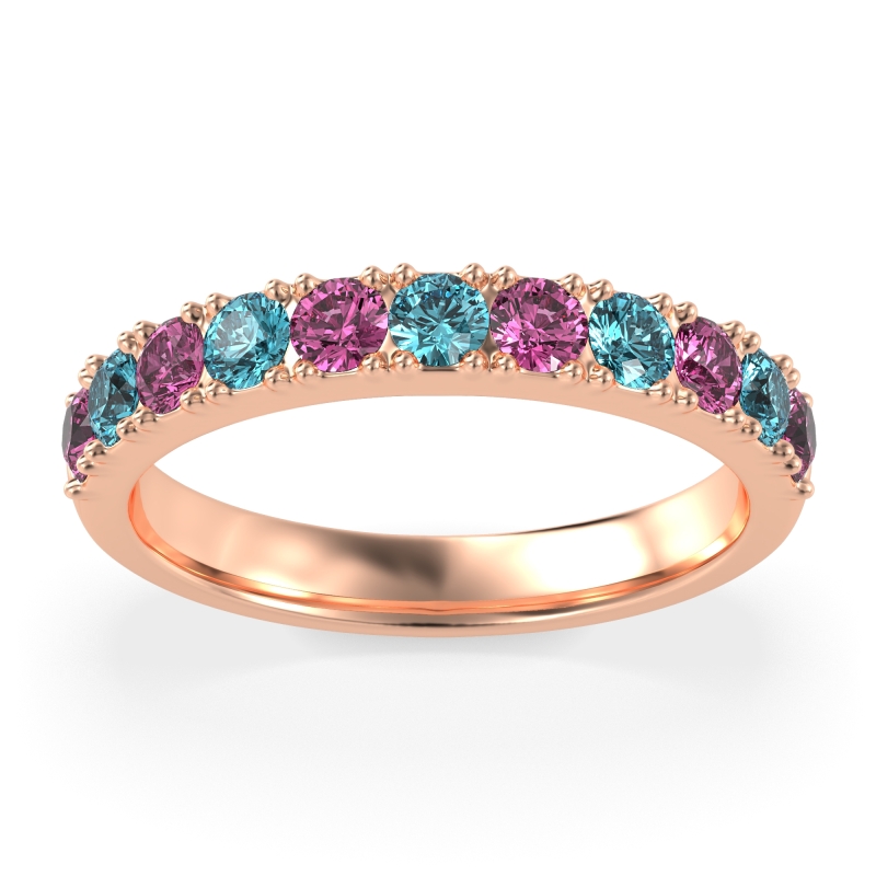 Half Eternity Classic Prong Set Udara Band