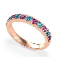Half Eternity Classic Prong Set Udara Band