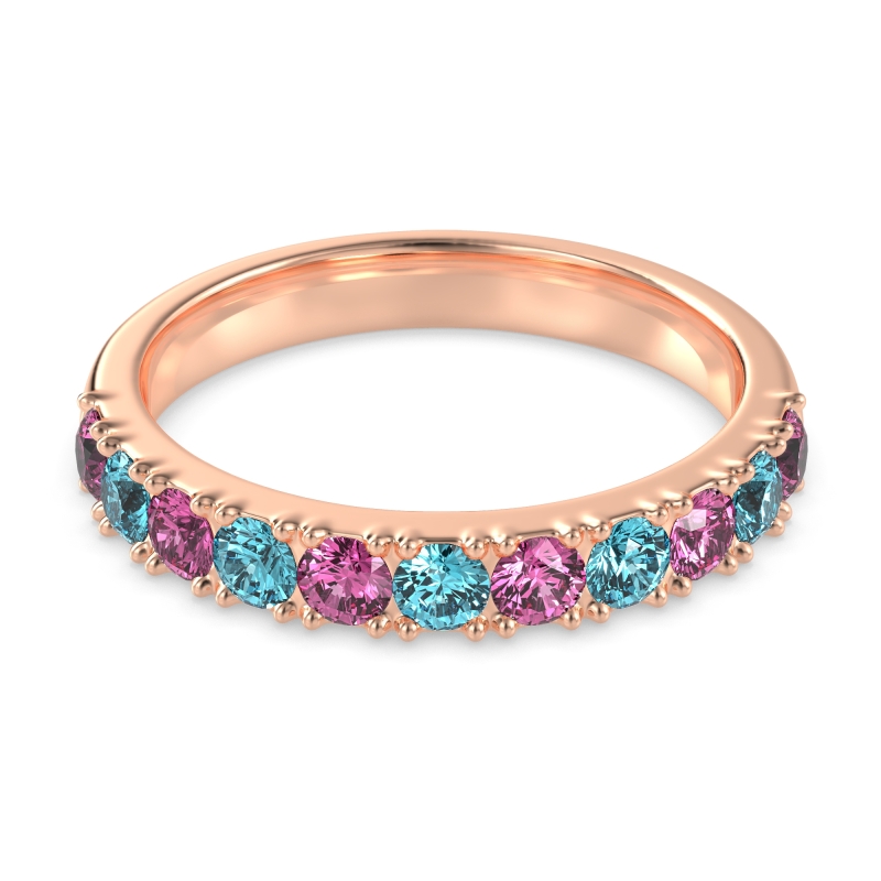 Half Eternity Classic Prong Set Udara Band