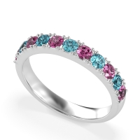 Half Eternity Classic Prong Set Udara Band