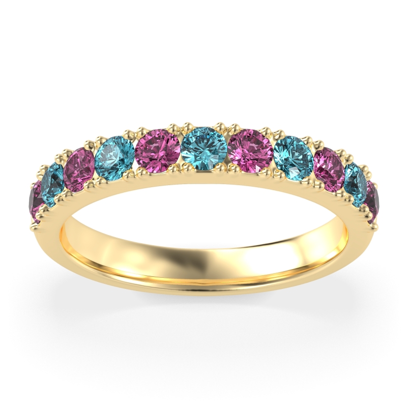 Half Eternity Classic Prong Set Udara Band