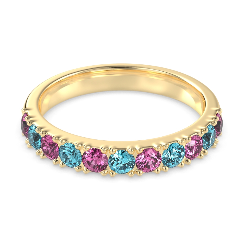 Half Eternity Classic Prong Set Udara Band