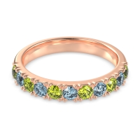 Half Eternity Classic Prong Set Udara Band