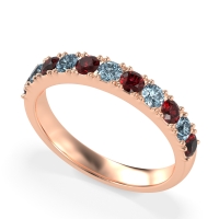 Half Eternity Classic Prong Set Udara Band