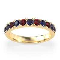 Half Eternity Classic Prong Set Udara Band