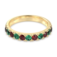 Half Eternity Classic Prong Set Udara Band