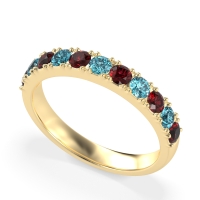 Half Eternity Classic Prong Set Udara Band