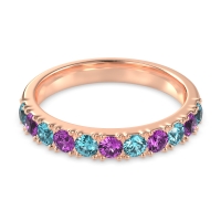 Half Eternity Classic Prong Set Udara Band