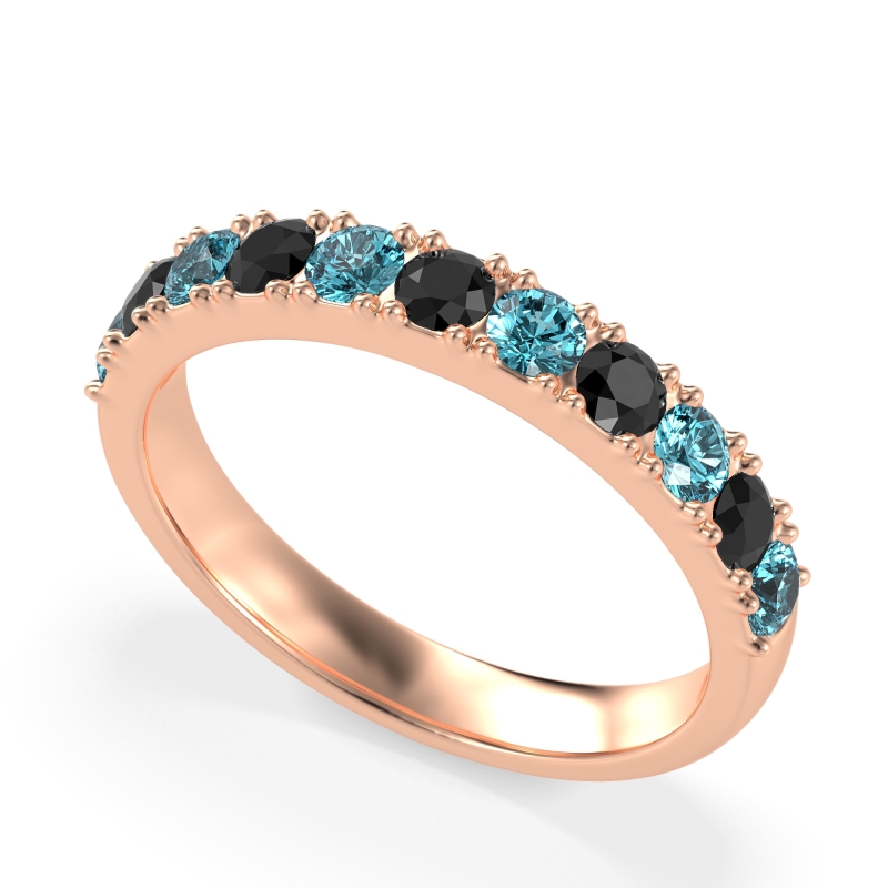 Half Eternity Classic Prong Set Udara Band